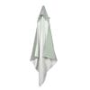 Cape de bain eponge et gaze de coton 75 x 75 cm vert