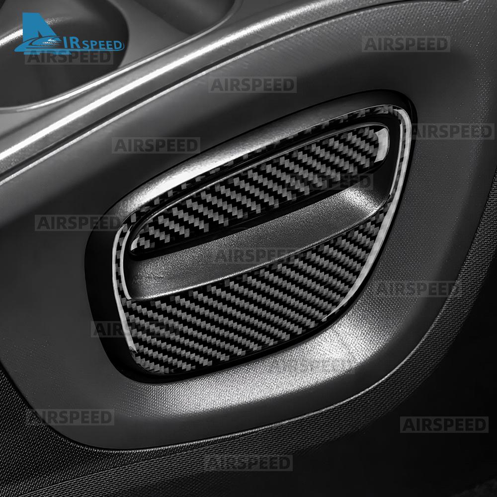 Real Soft Carbon Fiber Stickers For Mercedes Benz Smart 453 Fortwo/Forfour 2016 2017 2018 2019 Sides Car Gear Shift Panel Frame
