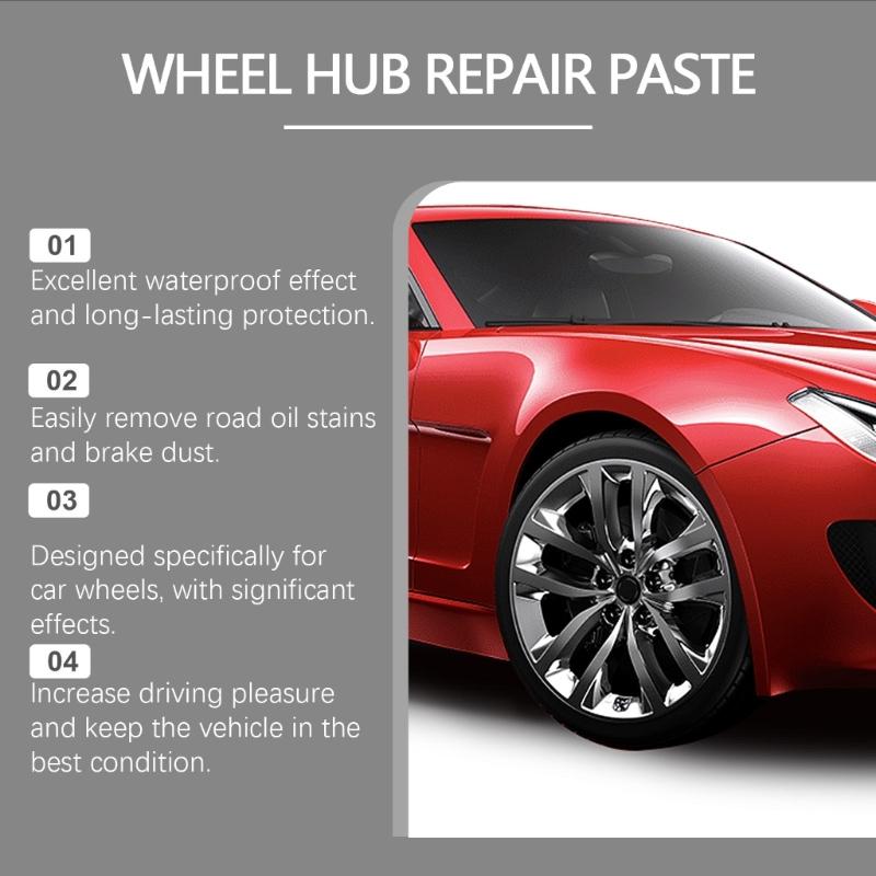Professional High Efficiency Rims Polishing Cream Wheel Polish Paste for Vehicle Enthusiasts & Auto Detail Professional