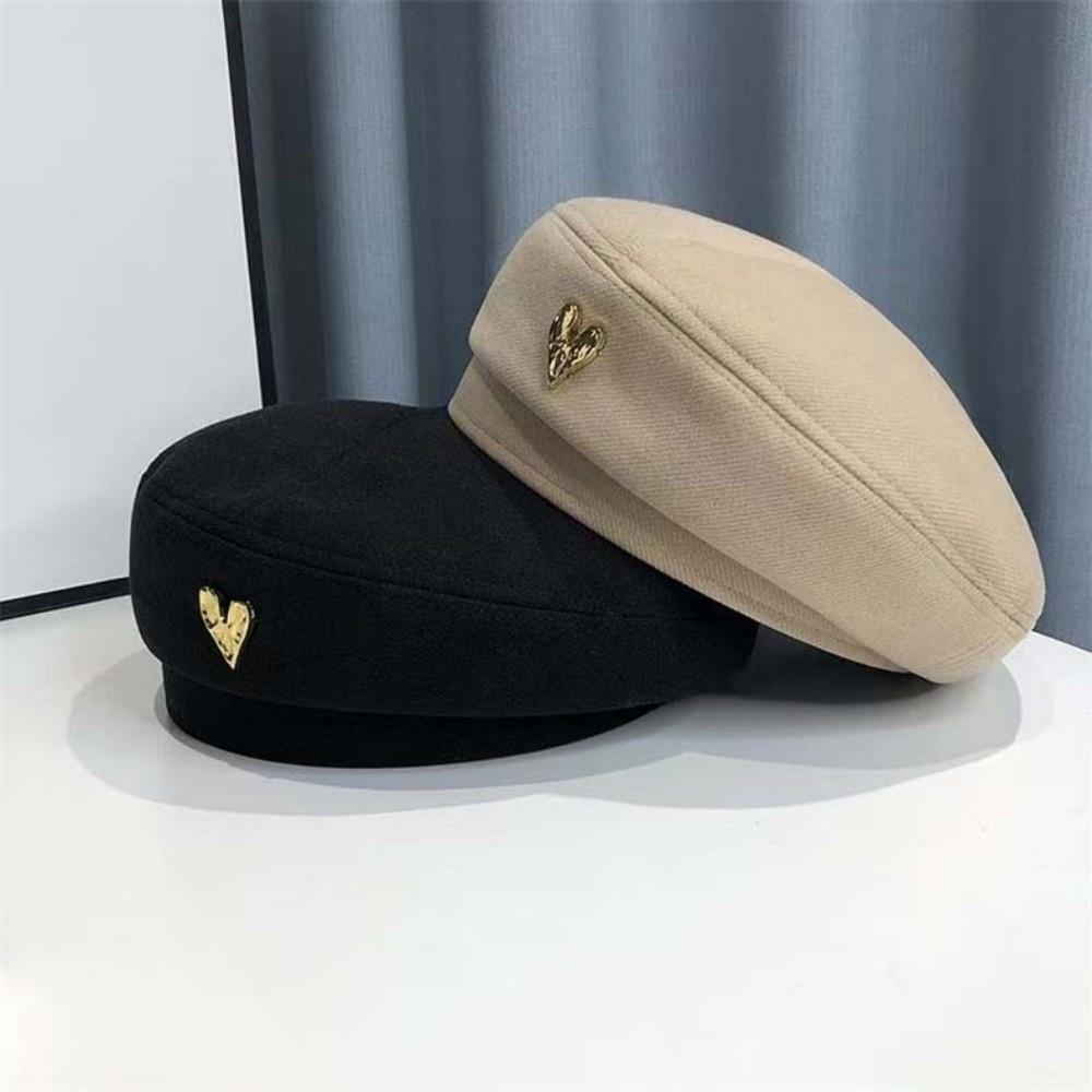 Classic Color Vintage Beret Hat Soft Newsboy Octagonal Hat Retro Painter Bonnet Shopping Day