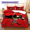 Pippi Longstocking Pattern Bedding,Quilt Set Quilt Cover Pillowcase Home Birthday Gift (1 * Duvet Cover + 2 * Pillowcase, Without Core)