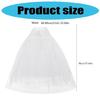Bridal Underskirt With Tulle Design A Line Dress Enhancer Boneless Slip Skirt For Wedding Ceremony 95cm/37inch Length
