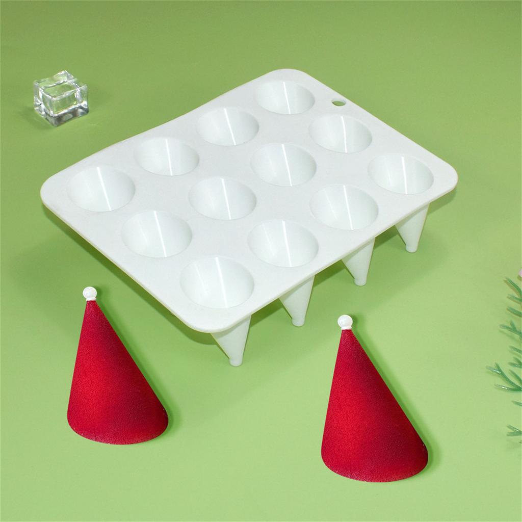 Silikonové formy ve tvaru kužele Fondant Mousse Formy na dort Výroba pečiva Formy na čokoládu Nástroj na pečení a zdobení Nepřilnavý