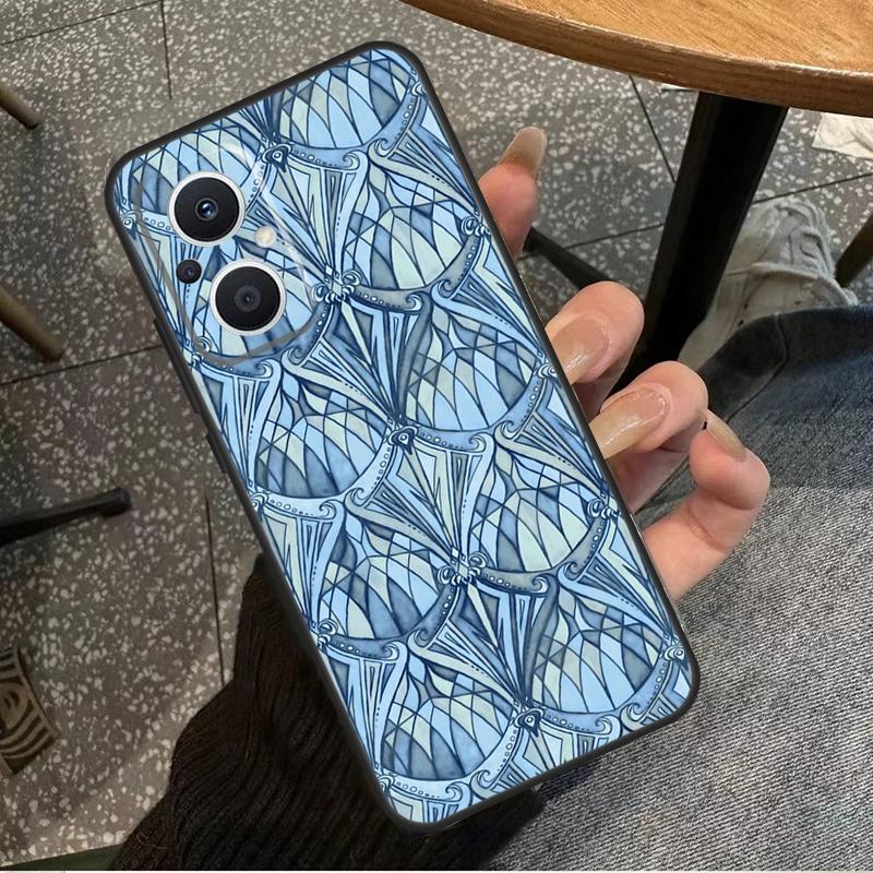 Muted Moroccan Mosaic Tiles Case For OPPO Reno 7 8 10 Pro 8T 2Z 4Z 5Z 6 Lite OPPO Find X6 Pro X2 X5 Lite X3 Neo Cover