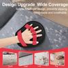 Cloth Pet Hair Removal Glove Reusable Hangable Dog Animal Hair Remover Tool with Massage Function 5-Finger Grooming Cleaner