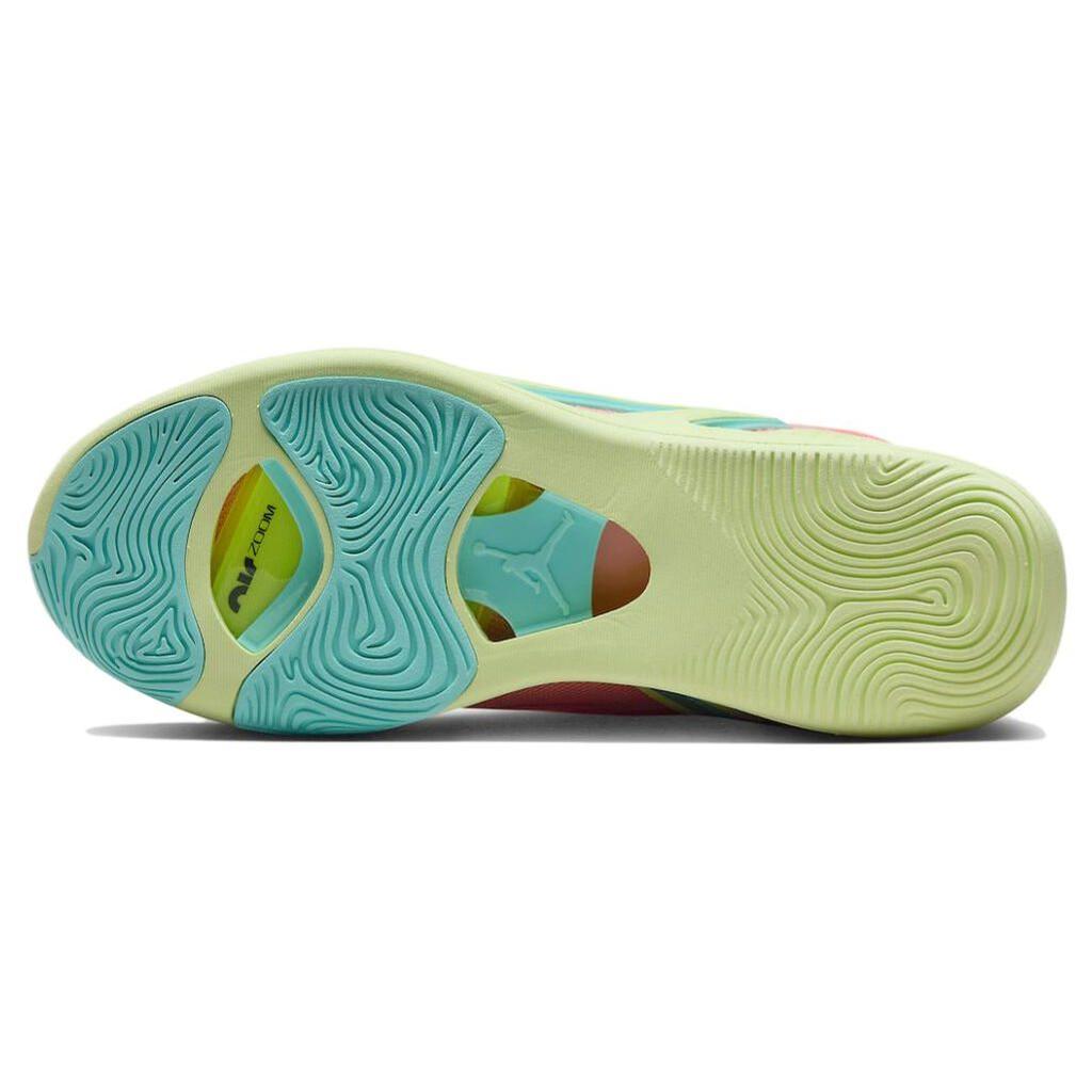 Air Jordan Tatum 1 PF Pink Lemonade Men Sneakers Pink-Tint Lava-Glow Aurora-Green DX6733-600
