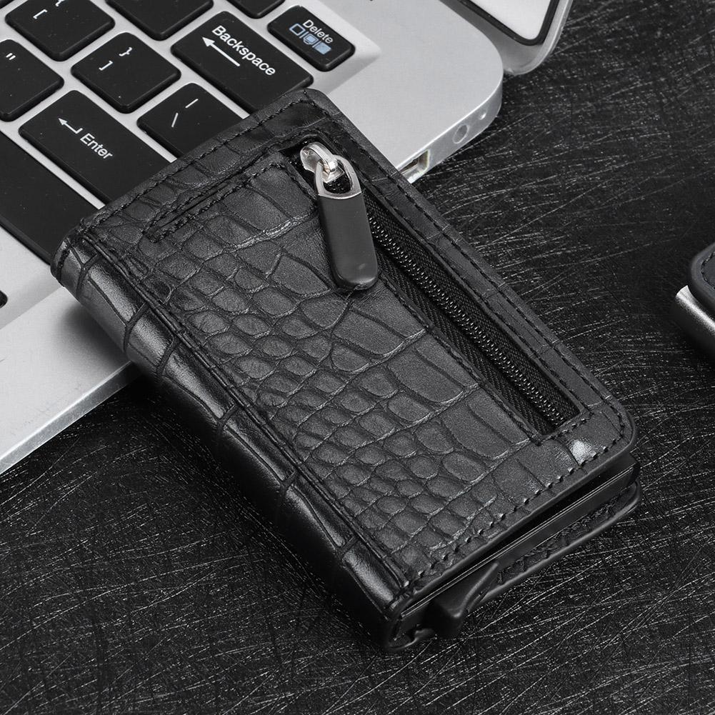 Portable Credit Card Holder RFID Blocking Anti Theft Card Bag Wallet