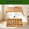 Compact Table for Flexible Use, Adjustable Folding Table for Bed, Practical Laptop Table (only with 1pc Compact Table)