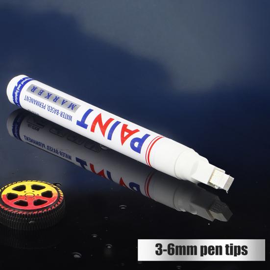Marcador de Tinta de Grande Capacidade para Retoque de Carro Impermeável Resistente ao Desbotamento Caneta à Base de Óleo para Metal Pneu Madeira Secagem Rápida Caneta de Reparo para Inscrição em Pedra