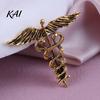 Coat Brooch Pin Angel Wing Entwined Snake Brooch, Vintage Alloy Lapel Collar Pin, Carving Men Women Jewelry Accessories for Suit Dress Scarf