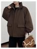 Men's Korean Style Stand Collar Puffer Jacket – Autumn/Winter Casual Loose Fit