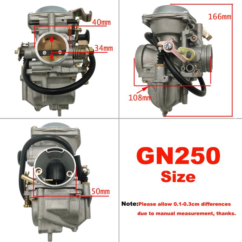 GN250 Carburetor For Suzuki GN 250 Carburador GN300 Dr250 Yamaha Sr250 Roketa Jianshe JS400-7 Hensim HS400 Scout 300CC-400CCCarb