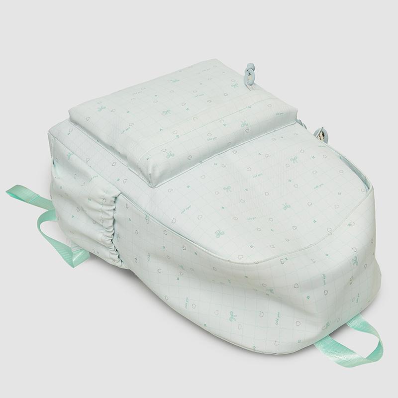 Cute Printed Backpack with Front Pocket and Side Pockets for Students and Daily Use
