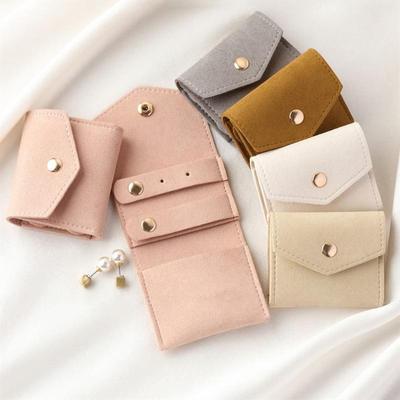 Mini Jewelry Bag Travel Portable Earring Ring Storage Pouch Necklace Pendant Organization Velvet Foldable Jewelry Bag New
