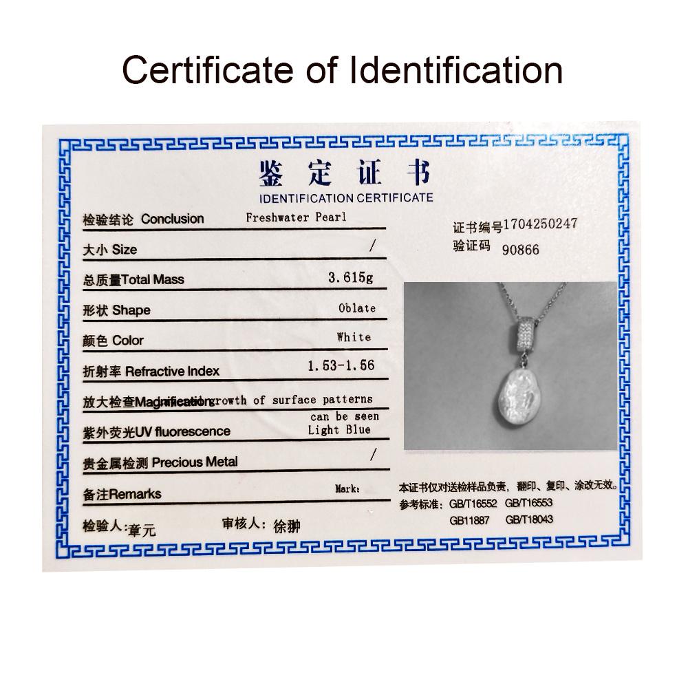 SENIKO Natürliche Süßwasser Große Barocke Perle Halsketten Für Frauen Mode Blume Zirkonia Anhänger Mit Kette Geburtstag Geschenk