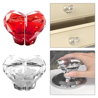 Pulsante WC a Forma di Cuore Pulsante di Pressione per Cassetta Acqua WC Accessori di Spinta Protezione Decorazione Unghie Interruttore per Sala da Bagno