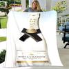 Champagner Moet &; Chandon-Decke, Flanelldecke, Überwurf, warme Decke für Zuhause, Wohnzimmer, Schlafzimmer, Betten, Sofa, Büro, Geschenke