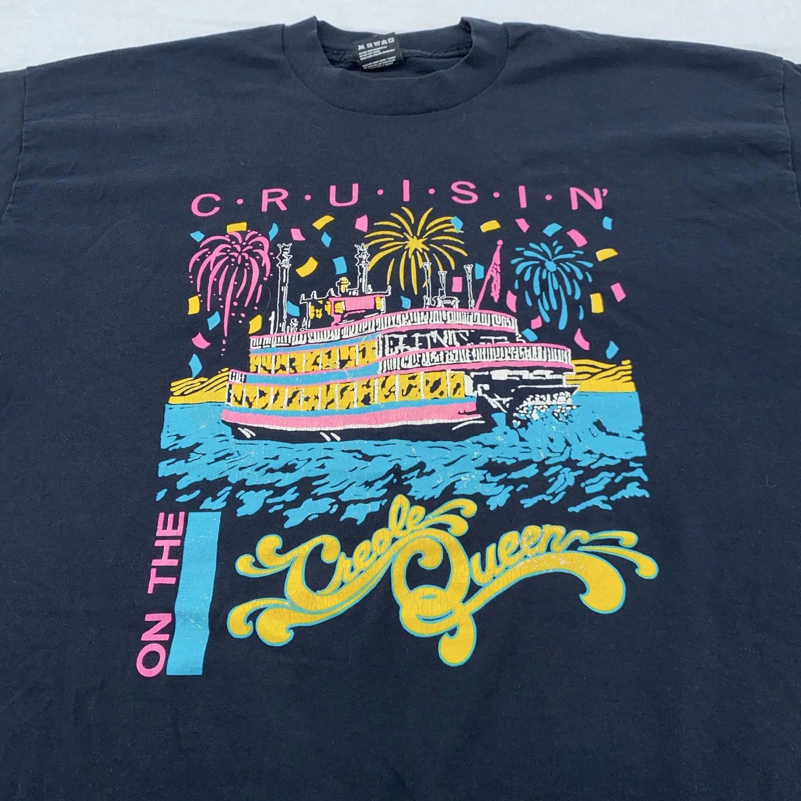 

Vintage Cruisin Creole Queen Shirt Mens 2XL New Orleans Riverboat 90s USA M