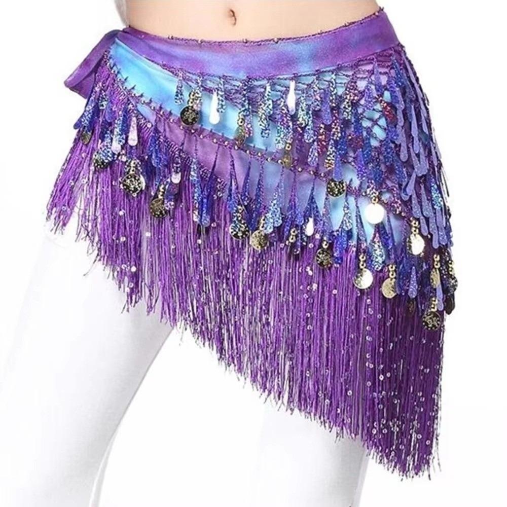 Long Tassel Belly Dance Waist Chain Hollow Belly Dance Hip Scarf Dancer Accessories