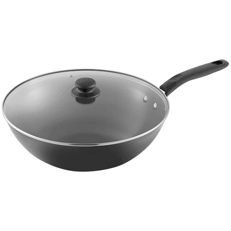 SUPOR 34cm Honeycomb Cast Iron Wok