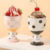 Iced Cream Dessert Bowl Multifunctional Milkshakes Footed Ice Cream Cups For Home Family
