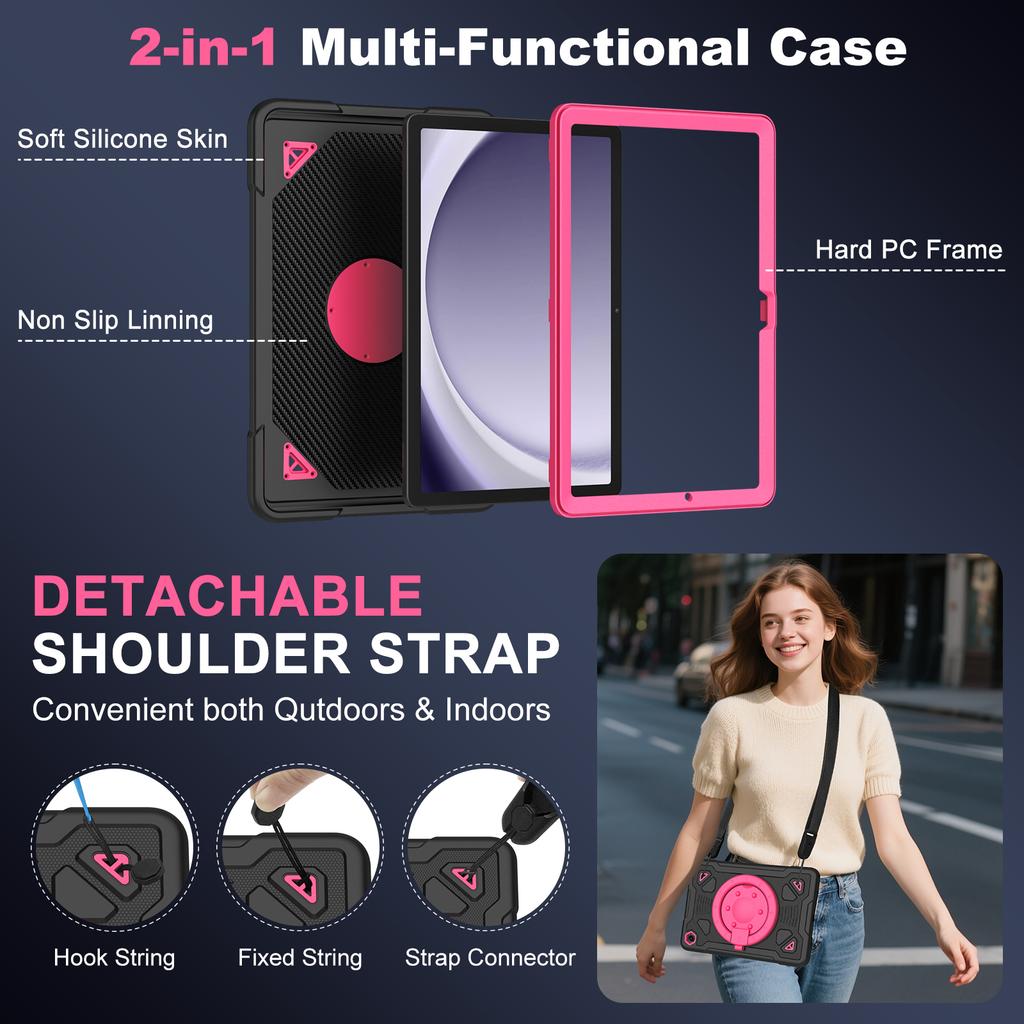 Tablet Protective Case TKXQ is suitable for samsung Galaxy tab A9 Plus/Tab A11 Plus 11inch with stand available in 14 colors