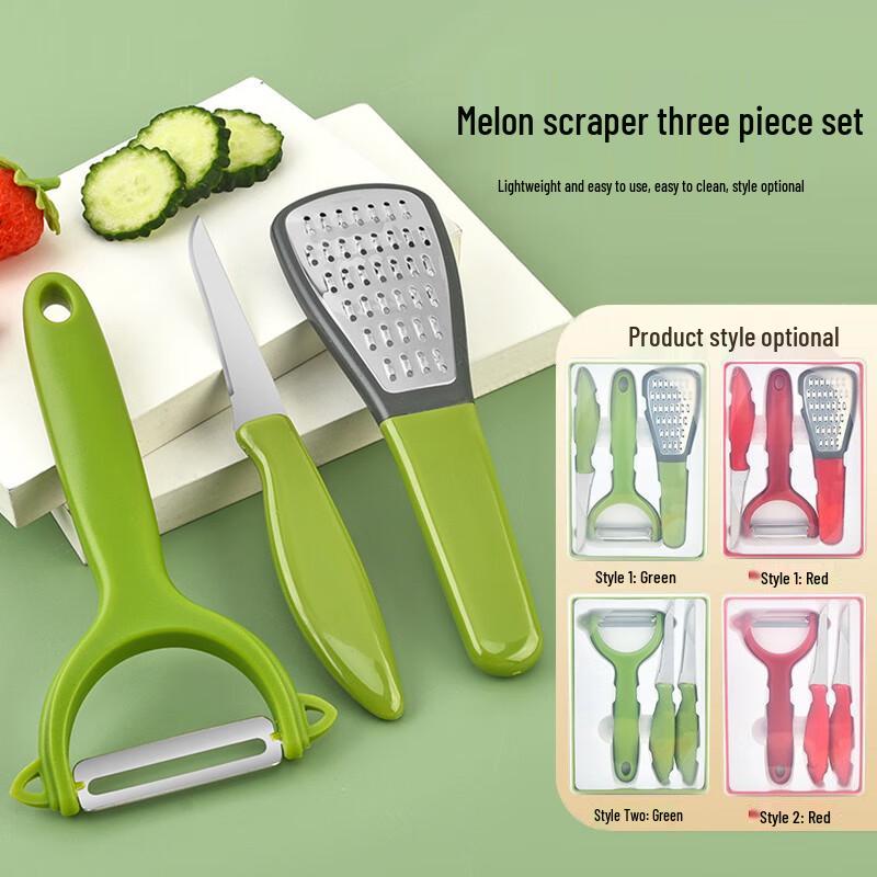 Ji Wang Gu Multifunktionales Schäler- & Hobelset (5er-Pack)