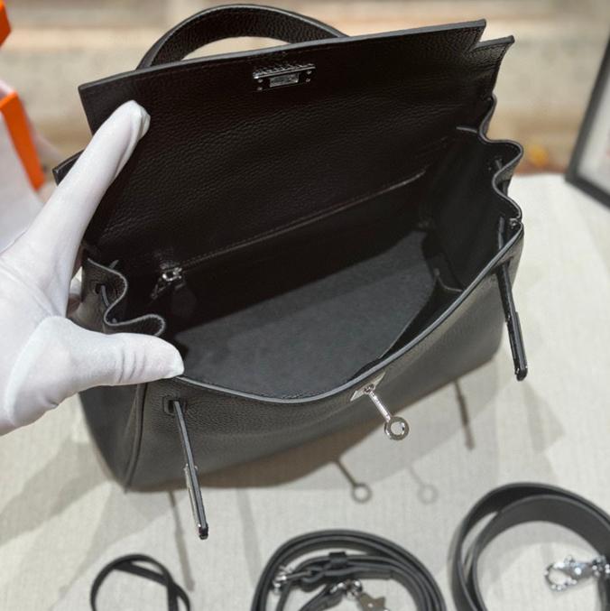 New Trendy High-end Wide Shoulder Strap Bag Women's Top Layer Cowhide Single Shoulder Crossbody Handbag Niche Bag