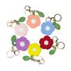 Handwoven Flower Keychain Ring - INS Style, Perfect for Bags and Teacher's Day Gifts