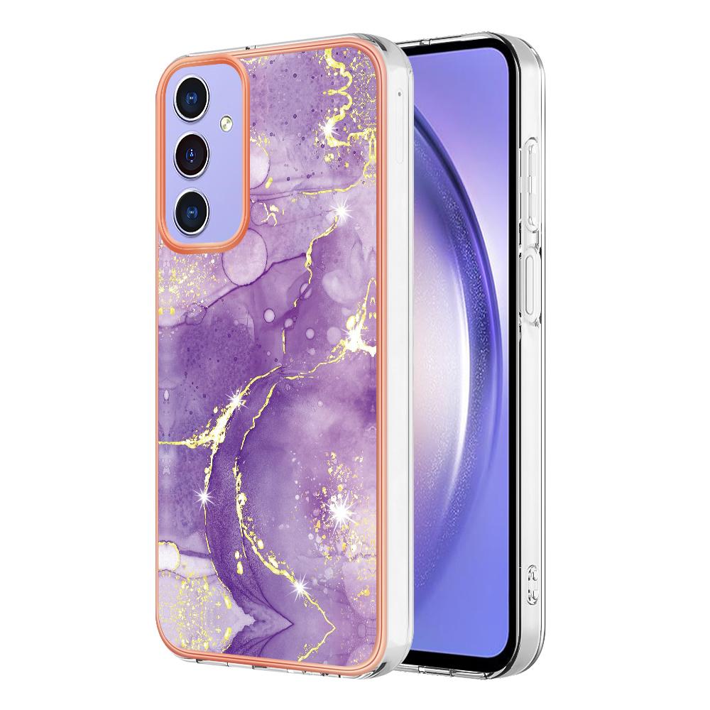 

Для Samsung Galaxy A16 5G/Galaxy A16 4G Чехол из ТПУ с рисунком Мрамора IMD Гальванизированная Задняя Крышка A