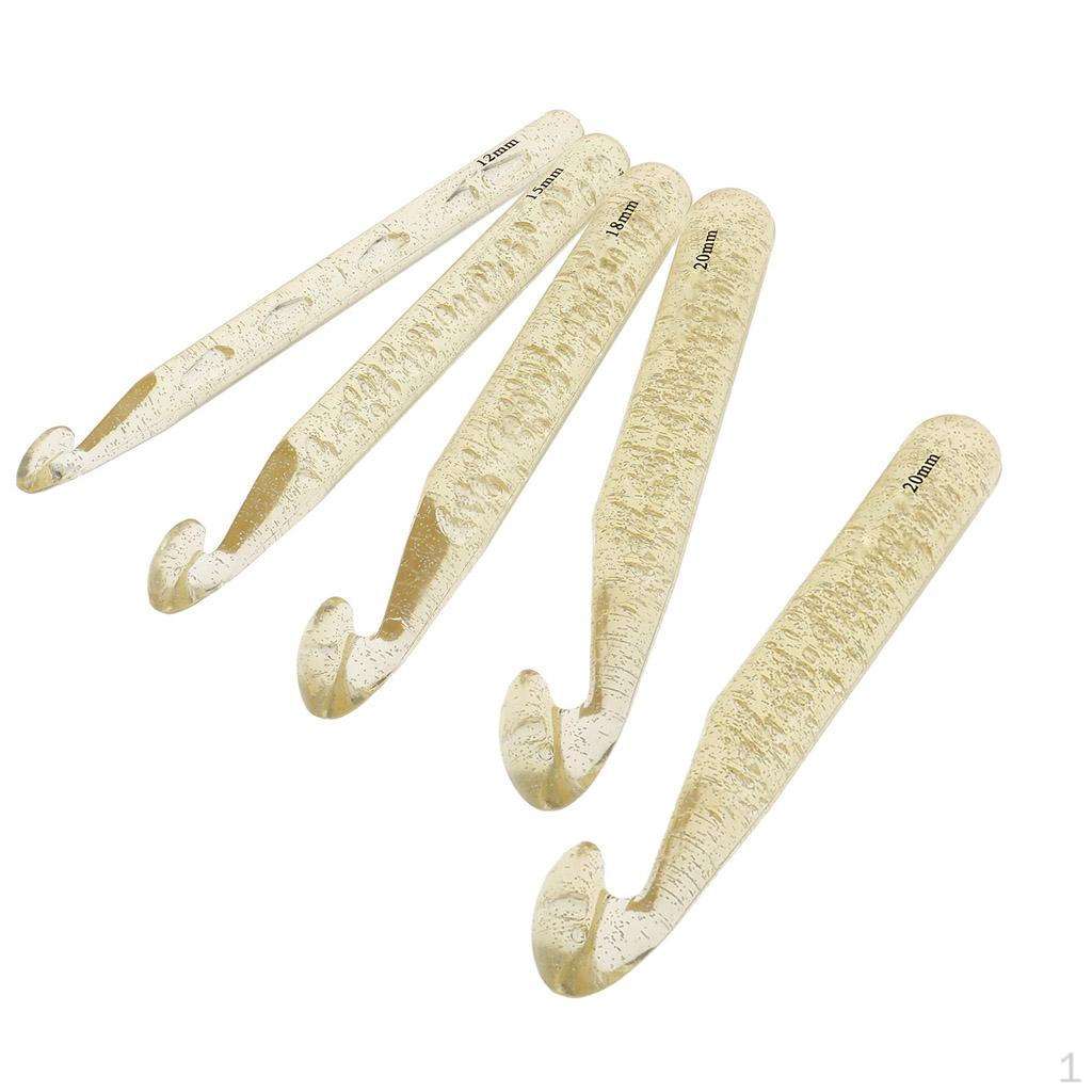 

5 штук толстых крючков для вязания для рук с артритом