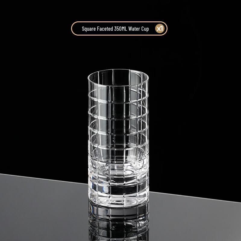 Handdon Premium Faceted Crystal Tumbler