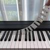 88 Keys Reusable Silicone Piano Keyboard Note Labels Piano Notes Guide Stickers