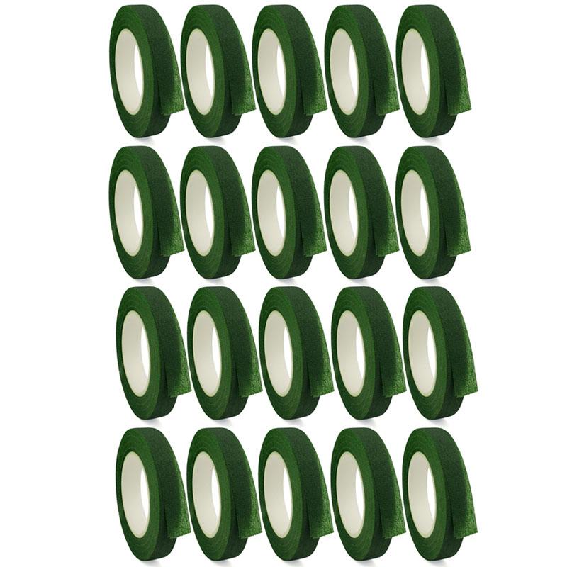 1/30Rolls Green Bouquet Floral Tapes Self-adhesive Stamen Wrapping Paper Tape DIY Flowers Decor For Florist Wedding Party Props