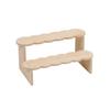 Wave Edge/Straight Edge Wood Display Shelf 2 Tiers Bracelet Bead Display Rack  Living Room