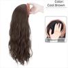 Clip in Half Headband Wig Korean Style Long Wavy Curly  Hair Wide Knit Headband Wig  Party