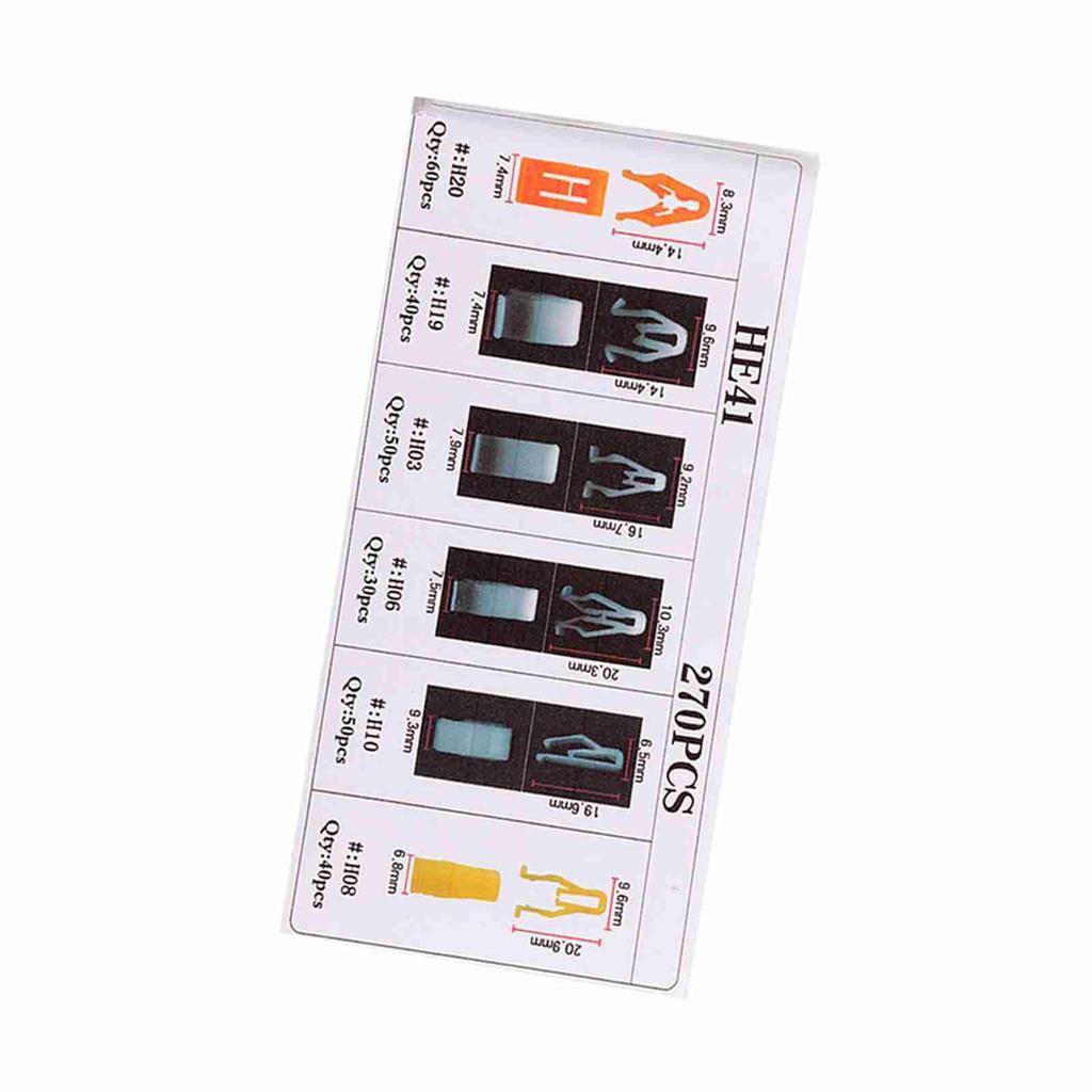 Car Dashboard Panel Trim Clip Fastener Kit Universal 270PCS Assorted Trim Fastener Set Durable and Practical Easy Installation