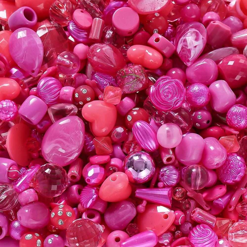 20g/Lot Mixed Shape Beads Acrylic Loose Spacer Bead for DIY Handmade Bracelet Necklace Jewelry Making Accessories Supplies