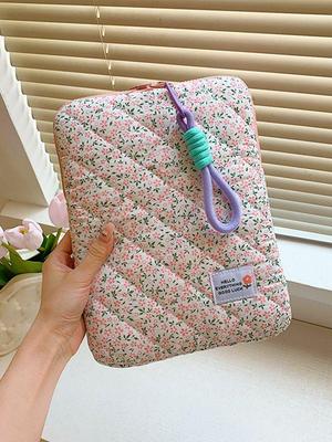 Chic Floral Laptop Sleeve for Women - Fits 11, 13, 15-inch Laptops & iPads
