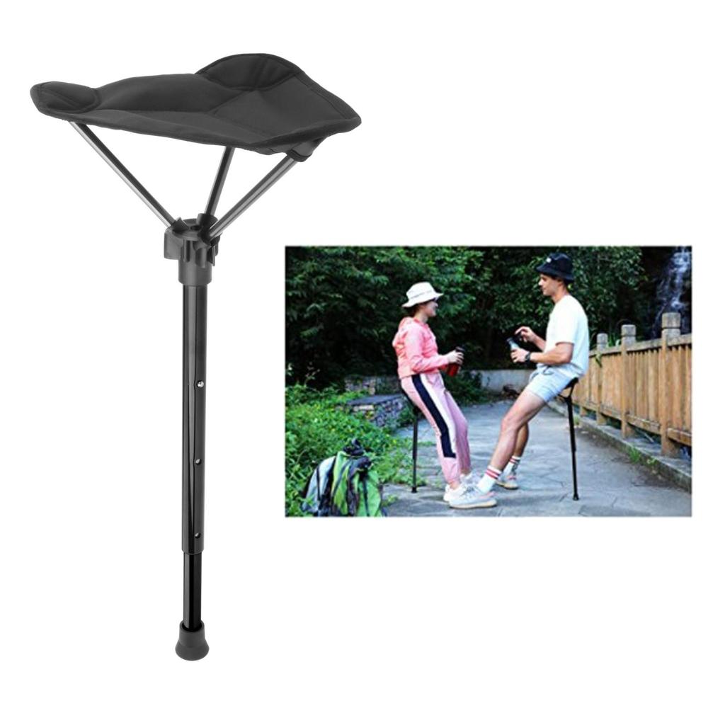 Tripod Folding Stool Concerts Slacker Chair Concert Telescopic Seat Cushion Portable Stand Stool Concerts Activities Seat