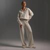 New Fall/Winter Women's Two-Piece Set Polo-Neck Knit Pullover and Wide-Leg Pants