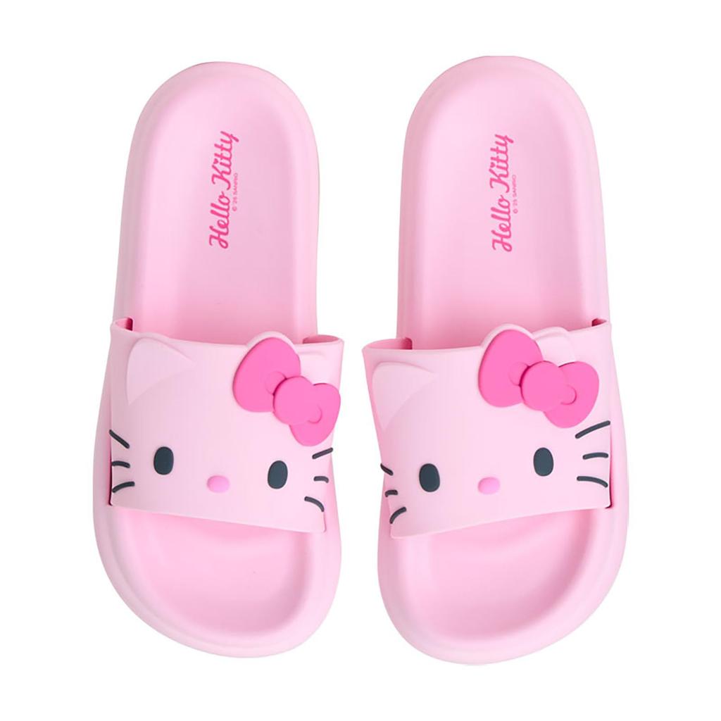 Sanrio Hello Kitty Room Sandals for Vinyl Chloride EVA Item 318337 Face-Shaped Balcony/Poolside. Upper Resin, Sole Resin. Slippers. Number
