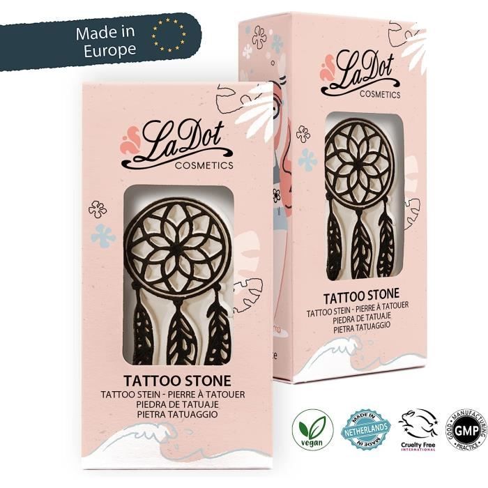 Pierre à Tatouer - LaDot - Attrape Rêve - Temporaire - Résistante à l'eau - Mixte Enfant/Adulte