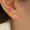 14k Mini Teardrop Cue Piercing (14k Gold) (Bar Thickness 1mm) PIB16