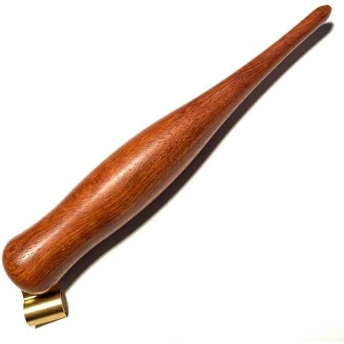 Natural Wood Professional Grade Luxury Pen Holder (Thick Barrel, Oblique, Rosewood, Made in Italy)