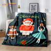 Christmas Tree New Year Nutcracker Cartoon Fairy Tales Blanket,Soft Throw Blanket for Home Bedroom Bed Sofa Cover Child Gift