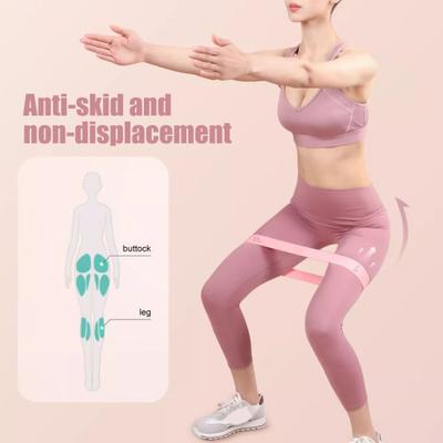 Fascia di Resistenza in Silicone Gambe Glutei Fianchi Costruzione Sollevamento Allenamento della Forza Yoga Palestra Allenamento Esercizio Stretching Elastica Fascia Glutei Attrezzatura Fitness