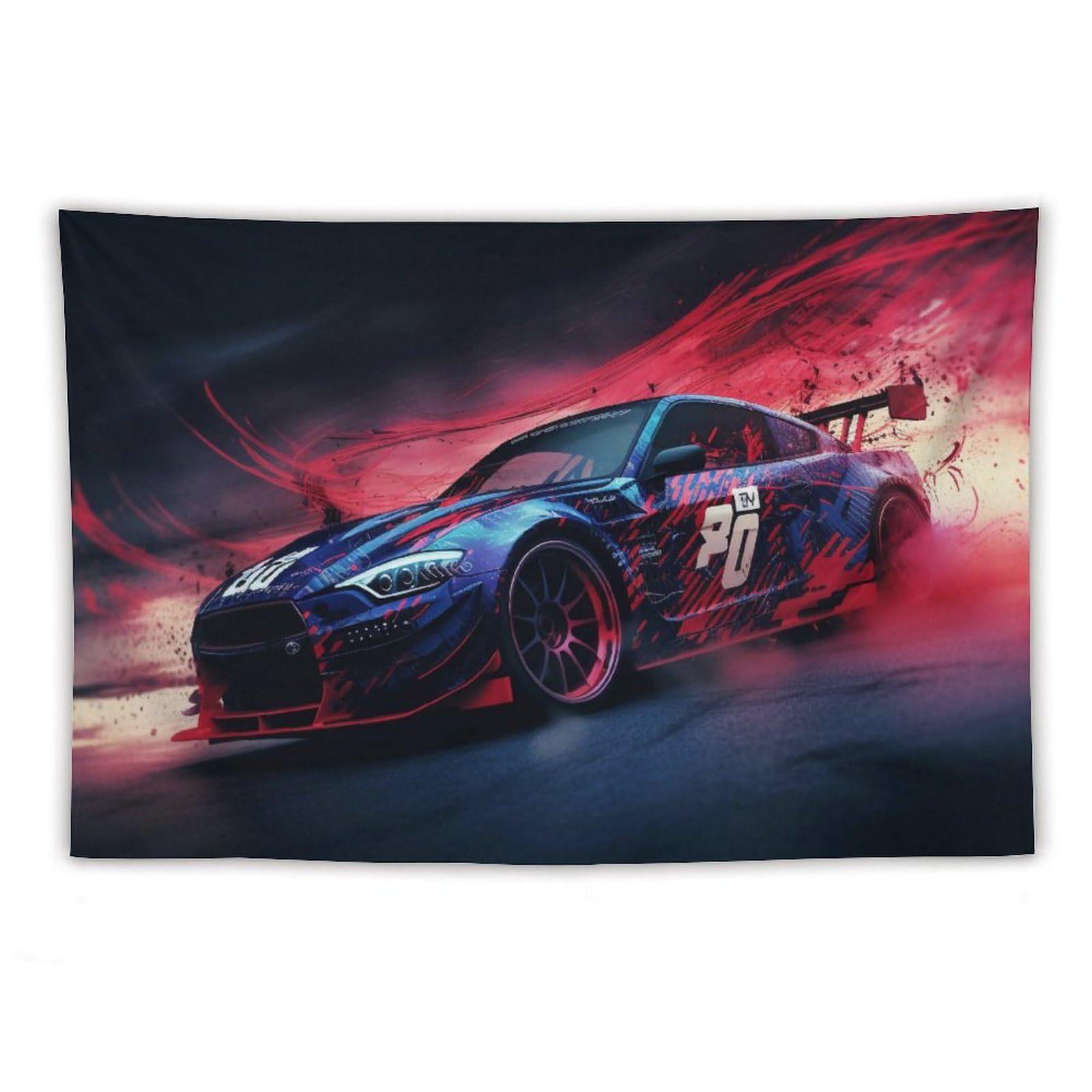 Japanese Style Car Tapestry 75x100 чёрный
