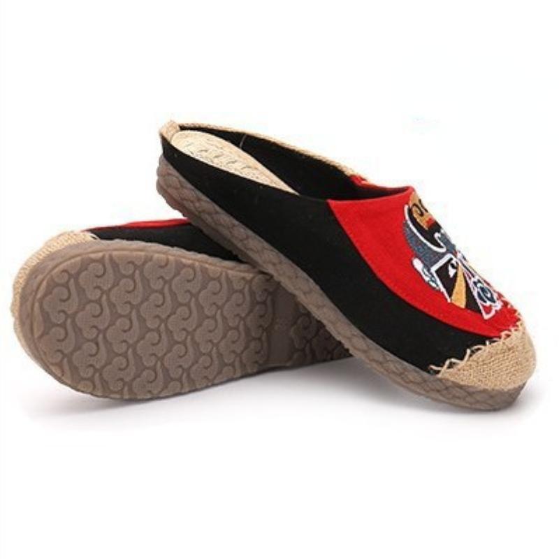 

Модные туфли на плоской подошве в китайском стиле 2024 года, новые мужские туфли, летние тапочки на плоской подошве, мужские туфли из этнической ткани с мягкой подошвой, классические модные трендовые туфли 40 красный