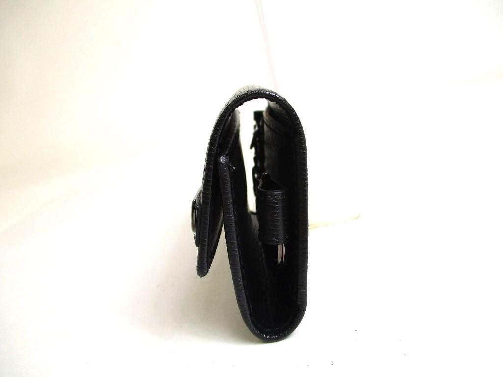 Authentic GUCCI Interlocking G Black Leather 6 Pics Key Cases #a300 Open Box